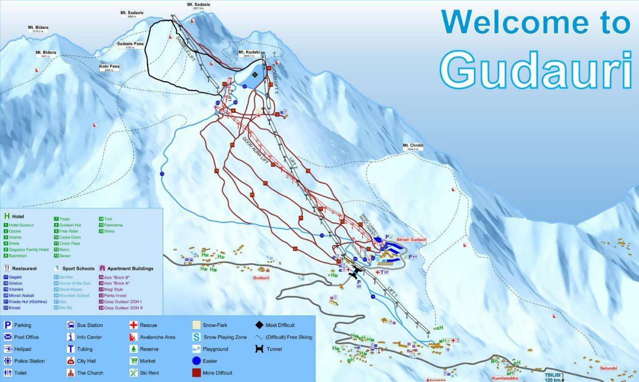 2-Room Apartment Nft Vista Gudauri 17- Near Ski Lift Eksteriør billede